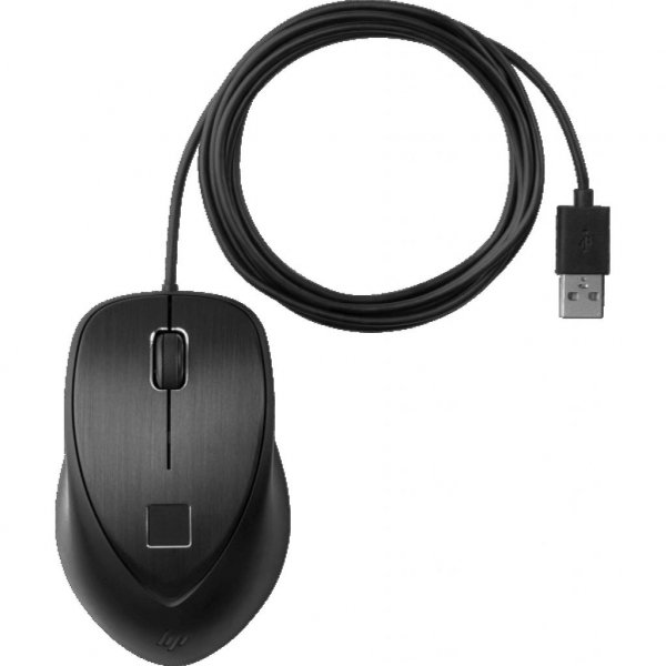 Мишка HP Fingerprint USB Black (4TS44AA)