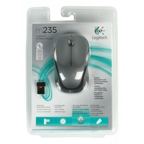 Мишка Logitech M235 Grey (910-002201) Мишка Logitech M235 Grey (910-002201)
