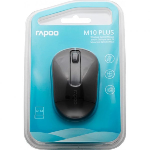 Мишка Rapoo M10 Plus Black