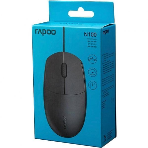Мишка Rapoo N100 Black