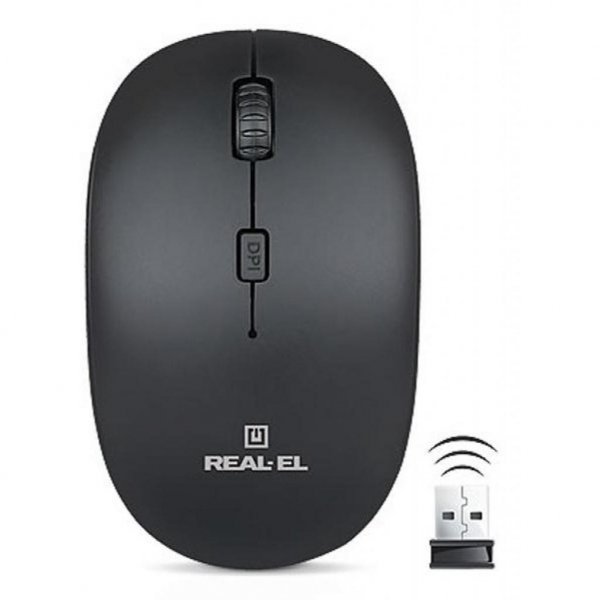 Мишка REAL-EL RM-301 black