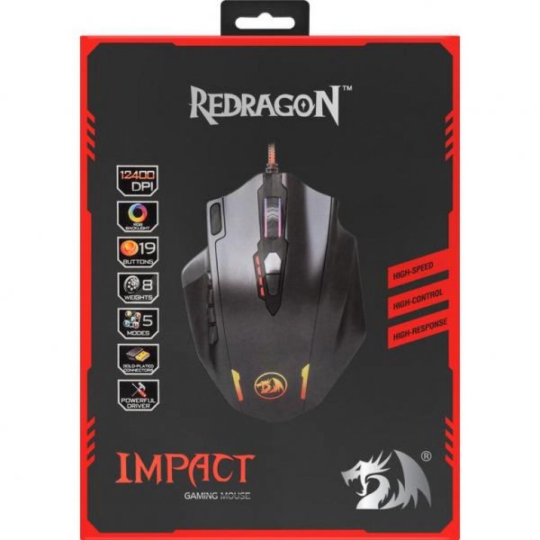 Мишка Redragon Impact RGB IR USB Black (78322)