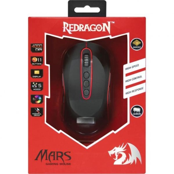 Мишка Redragon Mars TFT USB Black-Red (74846)