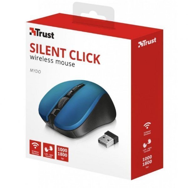 Мишка Trust Mydo Silent wireless mouse blue (21870) Мишка Trust Mydo Silent wireless mouse blue (21870)