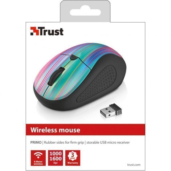 Мишка Trust Primo Wireless Mouse - black rainbow (21479)