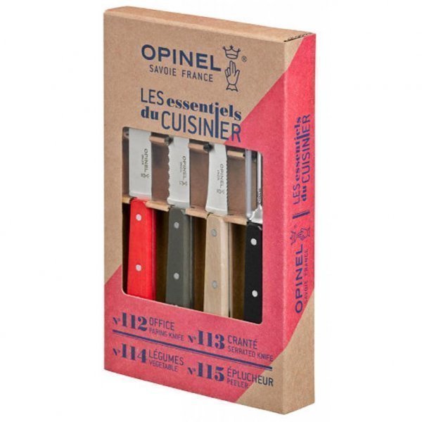Набір ножів Opinel Les Essentiels Loft 4шт (001626) Набір ножів Opinel Les Essentiels Loft 4шт (001626)