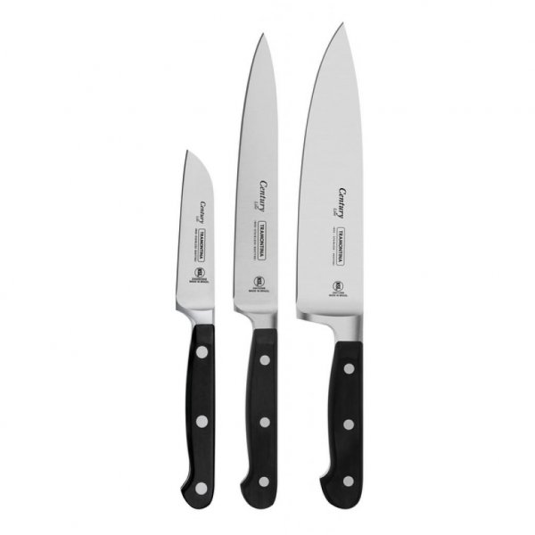 Набір ножів Tramontina Century 3шт Black (24099/037)