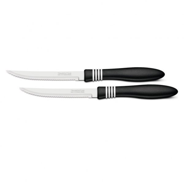 Набір ножів Tramontina COR & COR для стейка 2шт 127 мм Black (23450/205)
