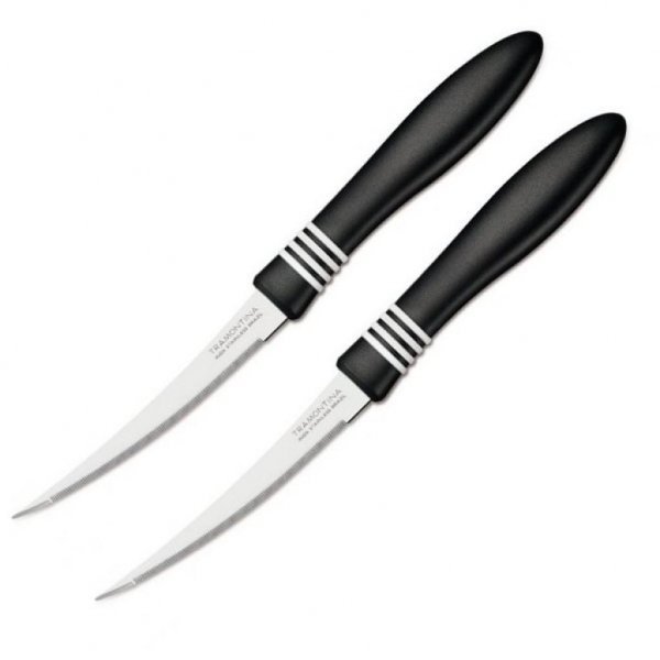Набір ножів Tramontina COR & COR для томатів 2шт 102 мм Black (23462/204)