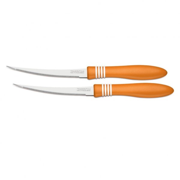 Набір ножів Tramontina COR & COR для томатів 2шт 127 мм Orange (23462/245)
