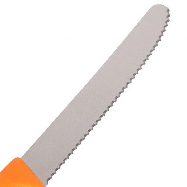 Набір ножів Victorinox SwissClassic 11см, 2шт. в блістері, хвилясте лезо, помаранчевий (6.7836.L119B)