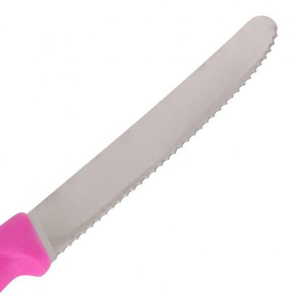 Набір ножів Victorinox SwissClassic 11см, 2шт. в блістері, хвилясте лезо, рожевий (6.7836.L115B)