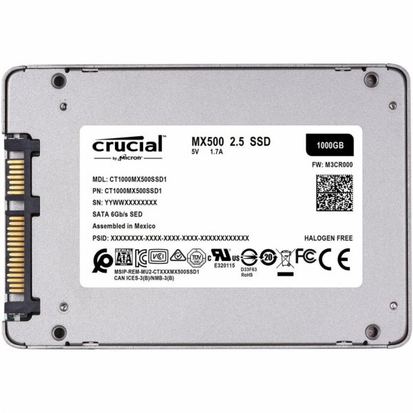 Накопичувач SSD 2.5 1TB MICRON (CT1000MX500SSD1)