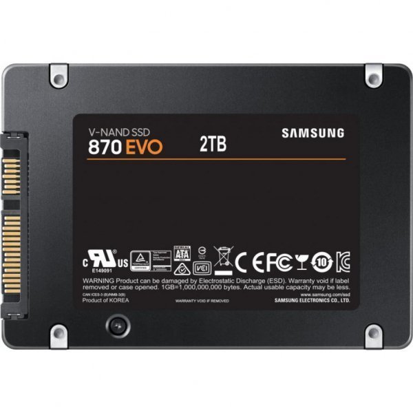 Накопичувач SSD 2.5 2TB 870 EVO Samsung (MZ-77E2T0BW)