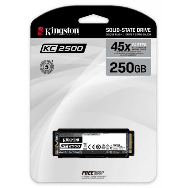 Накопичувач SSD M.2 2280 250GB Kingston (SKC2500M8/250G) Накопичувач SSD M.2 2280 250GB Kingston (SKC2500M8/250G)