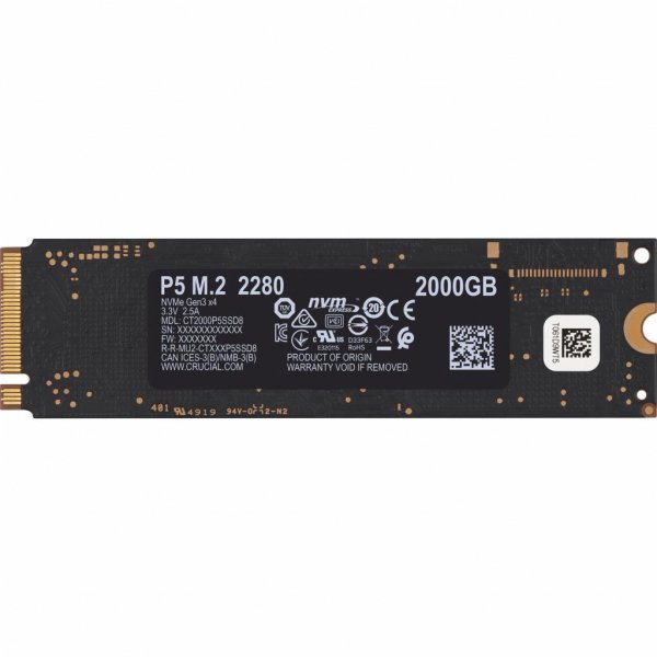 Накопичувач SSD M.2 2280 2TB MICRON (CT2000P5SSD8)