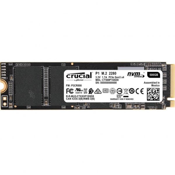 Накопичувач SSD M.2 2280 500GB MICRON (CT500P1SSD8)