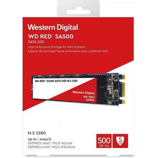 Накопичувач SSD M.2 2280 500GB Western Digital (WDS500G1R0B)