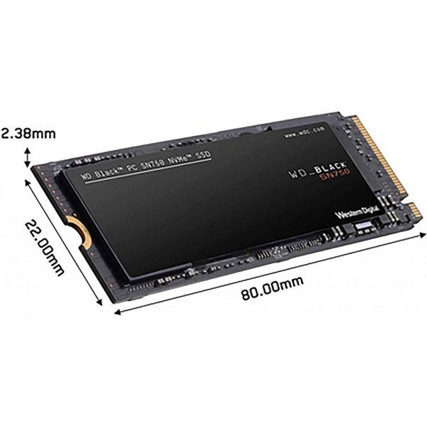 Накопичувач SSD M.2 2280 500GB Western Digital (WDS500G3X0C)