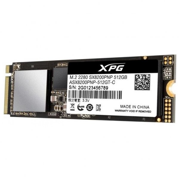 Накопичувач SSD M.2 2280 512GB ADATA (ASX8200PNP-512GT-C) Накопичувач SSD M.2 2280 512GB ADATA (ASX8200PNP-512GT-C)