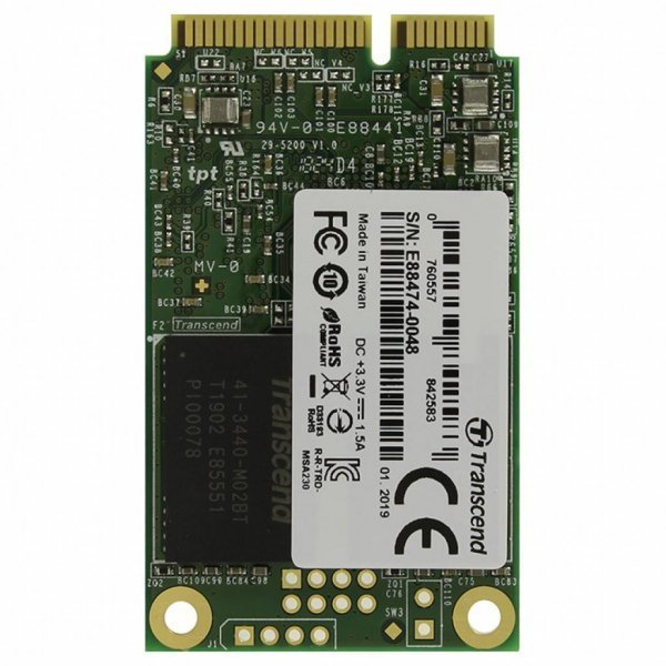 Накопичувач SSD mSATA 64GB Transcend (TS64GMSA230S) Накопичувач SSD mSATA 64GB Transcend (TS64GMSA230S)