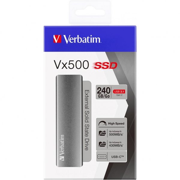Накопичувач SSD USB 3.1 240GB Verbatim (047442) Накопичувач SSD USB 3.1 240GB Verbatim (047442)