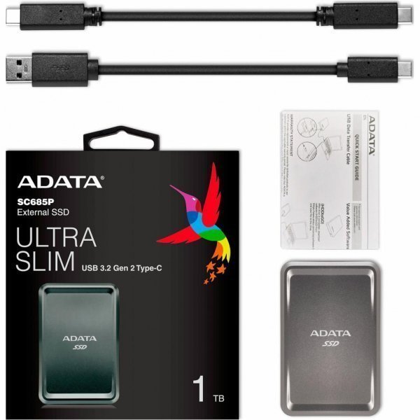 Накопичувач SSD USB 3.2 1TB ADATA (ASC685P-1TU32G2-CTI) Накопичувач SSD USB 3.2 1TB ADATA (ASC685P-1TU32G2-CTI)