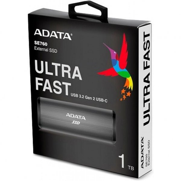 Накопичувач SSD USB 3.2 1TB ADATA (ASE760-1TU32G2-CTI)