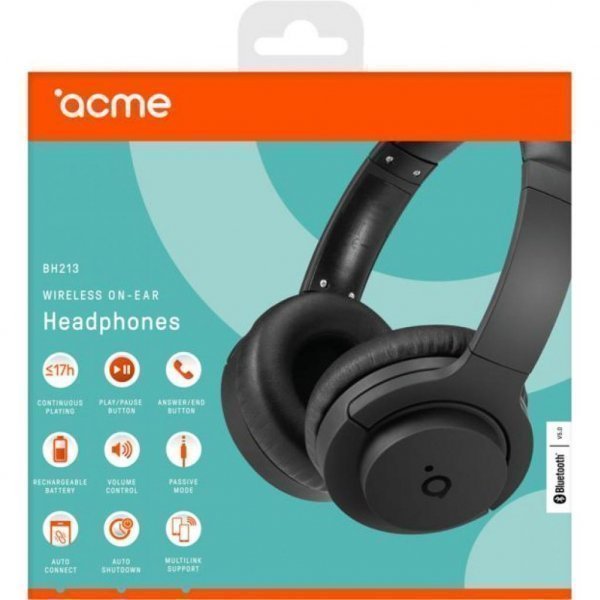 Навушники ACME BH213 Wireless On-Ear Headphones (4770070881095) Навушники ACME BH213 Wireless On-Ear Headphones (4770070881095)