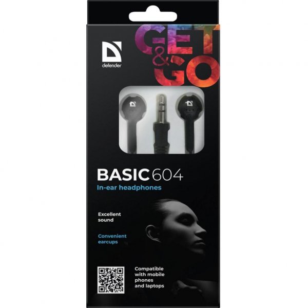 Навушники Defender Basic 604 Black (63604)