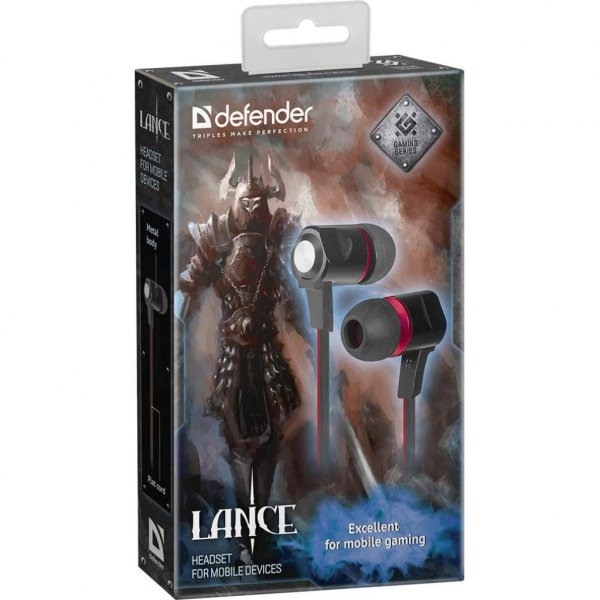 Навушники Defender Lance Black-Red (64450) Навушники Defender Lance Black-Red (64450)