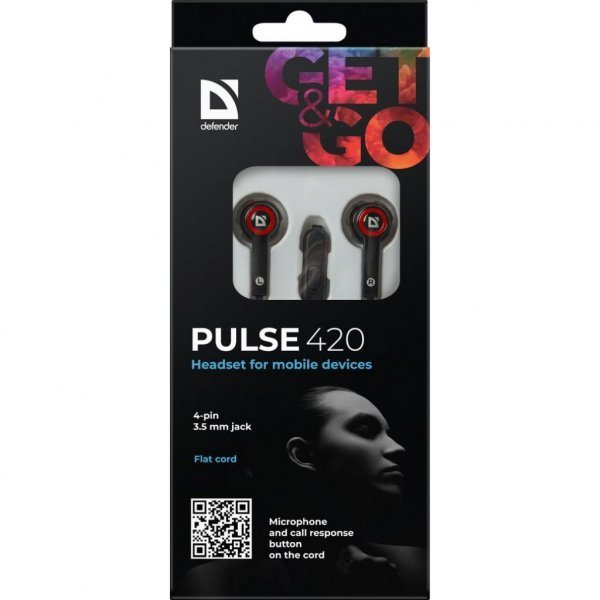 Навушники Defender Pulse 420 Red (63424)