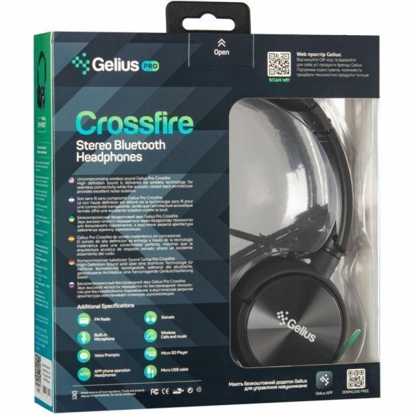Навушники Gelius Pro Crossfire Black (GP HP-007 Black)