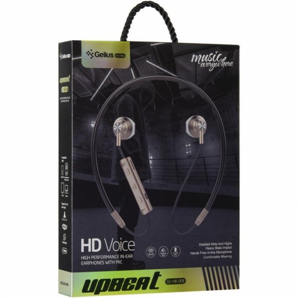 Навушники Gelius Ultra Upbeat Gold (GL-HB-008U Gold)