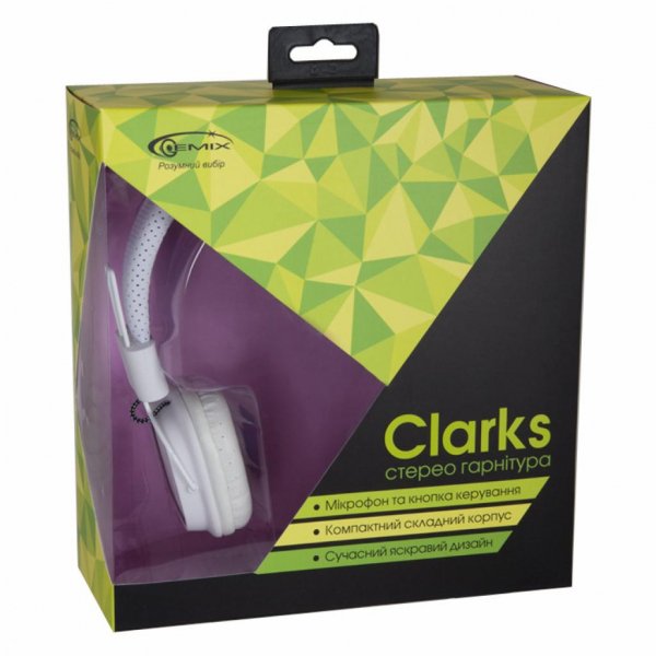 Навушники GEMIX Clarks white-blue Навушники GEMIX Clarks white-blue