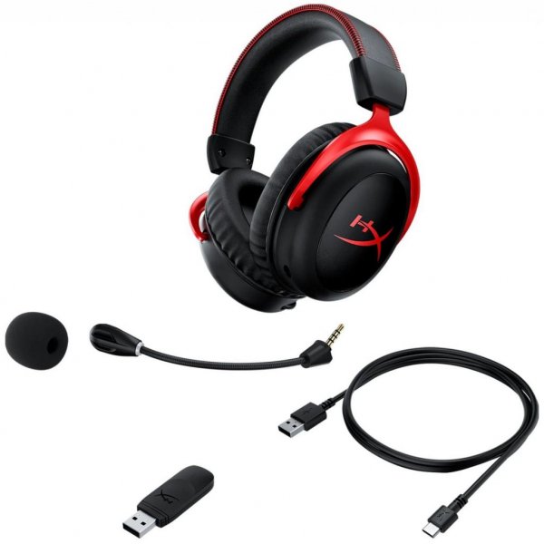 Навушники HyperX Cloud II Wireless Black-red (HHSC2X-BA-RD/G) Навушники HyperX Cloud II Wireless Black-red (HHSC2X-BA-RD/G)