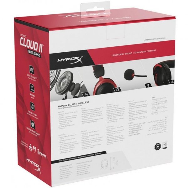 Навушники HyperX Cloud II Wireless Black-red (HHSC2X-BA-RD/G) Навушники HyperX Cloud II Wireless Black-red (HHSC2X-BA-RD/G)