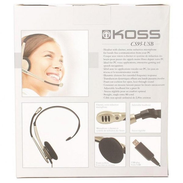 Навушники KOSS CS95 USB Mono (CS95 USB) Навушники KOSS CS95 USB Mono (CS95 USB)
