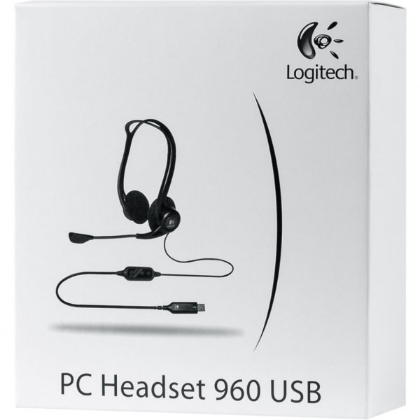 Навушники Logitech PC 960 Stereo Headset USB (981-000100)