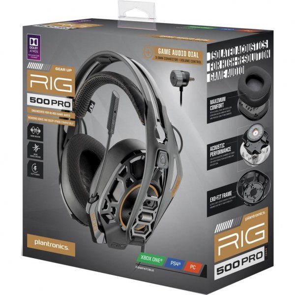 Навушники Plantronics RIG 500PRO HC BLK HDST ATMOS UNI EA Black (211220-05) Навушники Plantronics RIG 500PRO HC BLK HDST ATMOS UNI EA Black (211220-05)