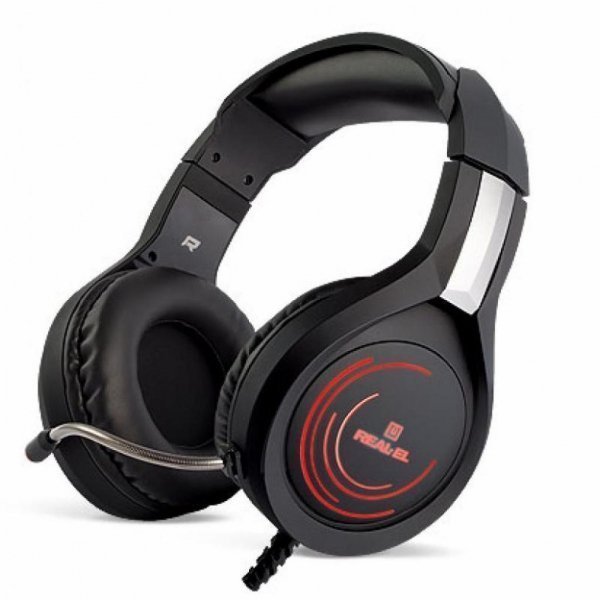 Навушники REAL-EL GDX-7400 Backlit black Навушники REAL-EL GDX-7400 Backlit black