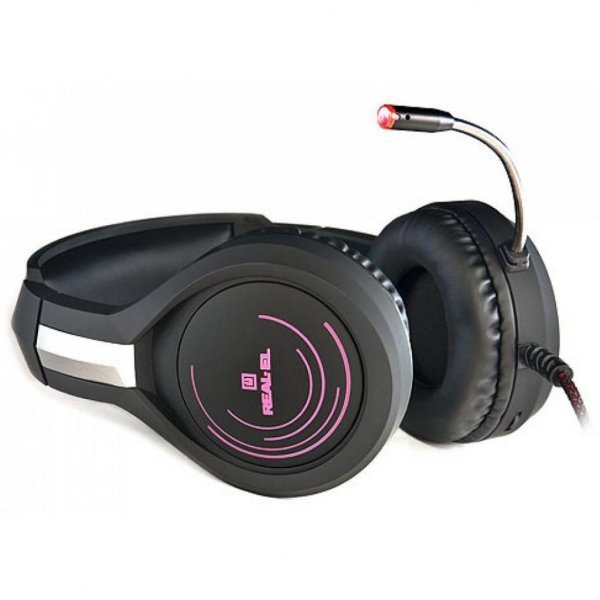Навушники REAL-EL GDX-7400 Backlit black Навушники REAL-EL GDX-7400 Backlit black