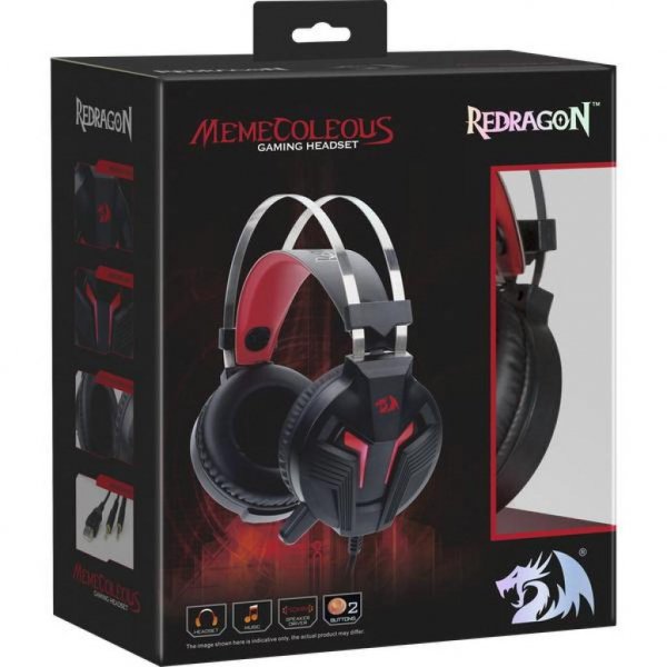 Навушники Redragon Memecoleous Black-Red Vibration (75096)