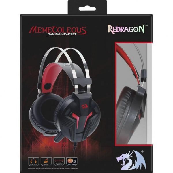 Навушники Redragon Memecoleous Black-Red Vibration (75096)