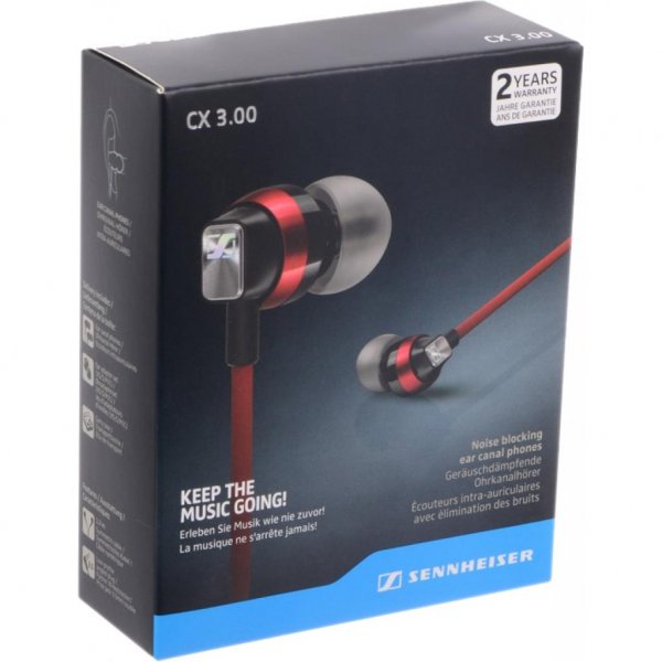 Навушники Sennheiser CX 3.00 Red (506245) Навушники Sennheiser CX 3.00 Red (506245)