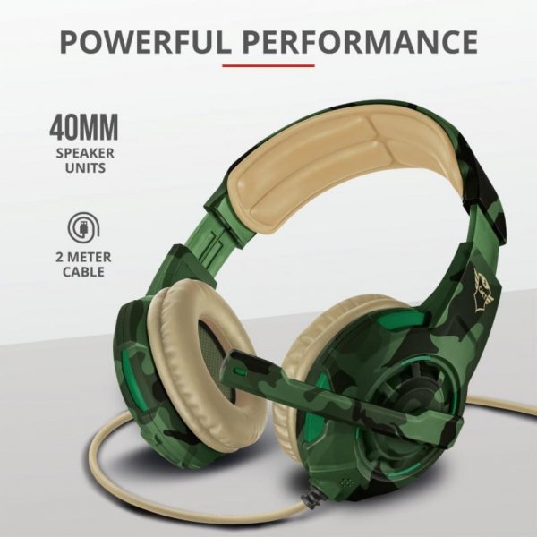 Навушники Trust GXT 310C Radius Gaming Headset Jungle camo (22207)