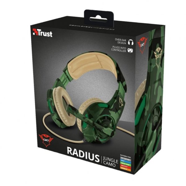 Навушники Trust GXT 310C Radius Gaming Headset Jungle camo (22207)