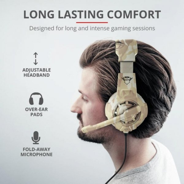 Навушники Trust GXT 310D Radius Gaming Headset Desert camo (22208)