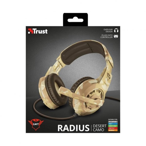 Навушники Trust GXT 310D Radius Gaming Headset Desert camo (22208)