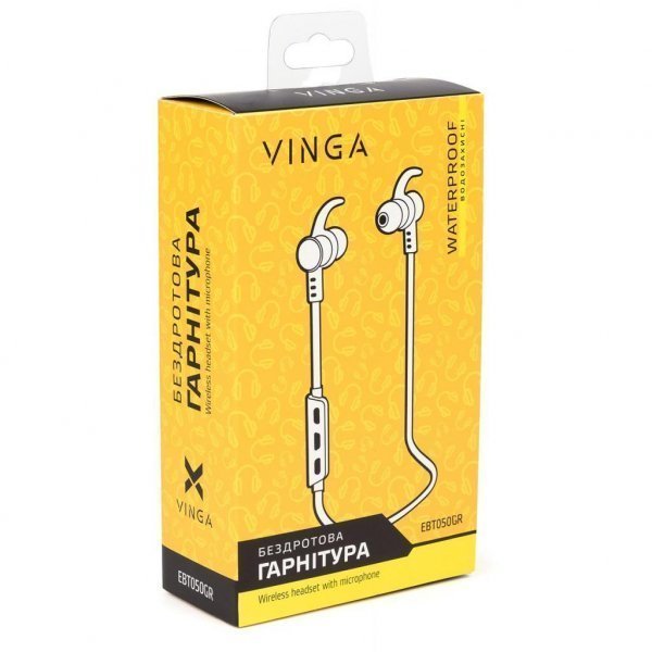 Навушники Vinga EBT050 Bluetooth Green (EBT050GR) Навушники Vinga EBT050 Bluetooth Green (EBT050GR)